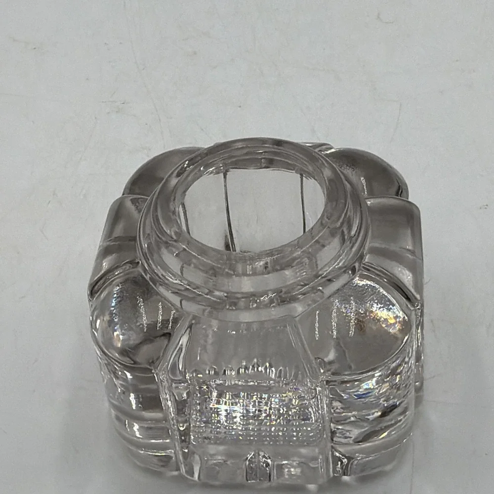 Vintage Art Deco Glass Ink Well Absolutely Beautiful Glass! Nice!